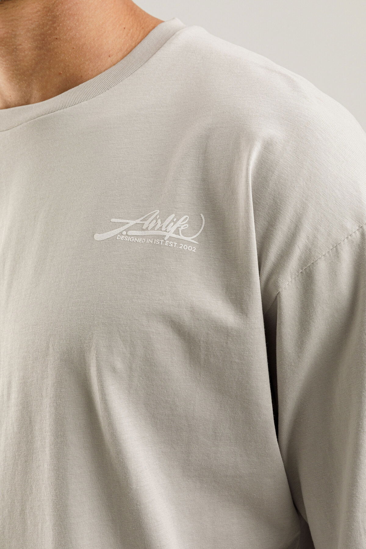 19161 - Bej - Men's Oversize T-shirt