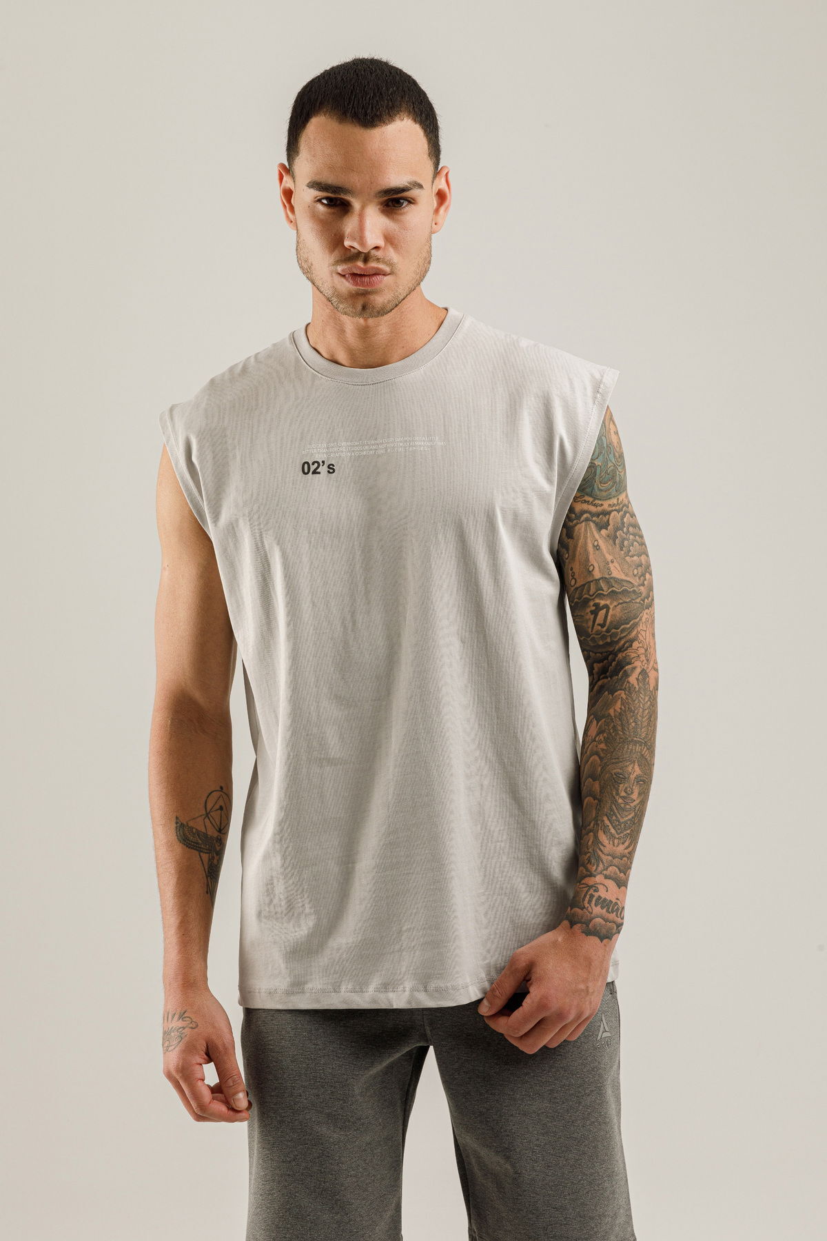 21033 - Gray - Men's Tank Top